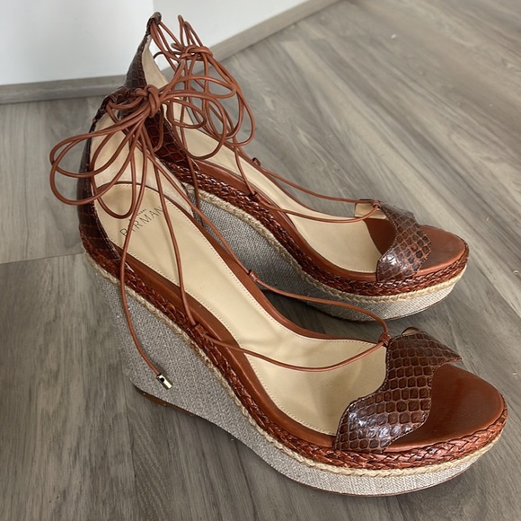 Alexandre Birman espadrille made in Brazille.. leather lace up - Picture 3 of 6